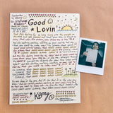 Handwritten Lyrics  - CUSTOM ORDER REQUEST (with Polaroid)