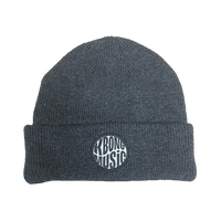 Circle Patch Beanie (Charcoal)