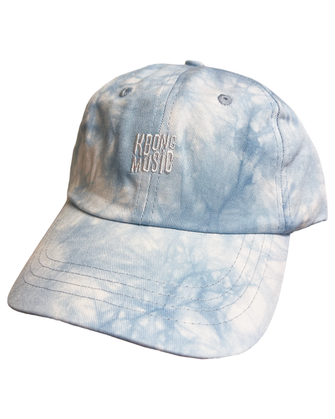 KBong Music Embroidered Tie Dye Dad Hat (Blue)