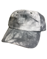 KBong Music Embroidered Tie Dye Dad Hat (Grey)