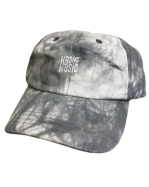 KBong Music Embroidered Tie Dye Dad Hat (Grey)