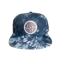 KBong Tie Dye Patch Snapback (Blue)